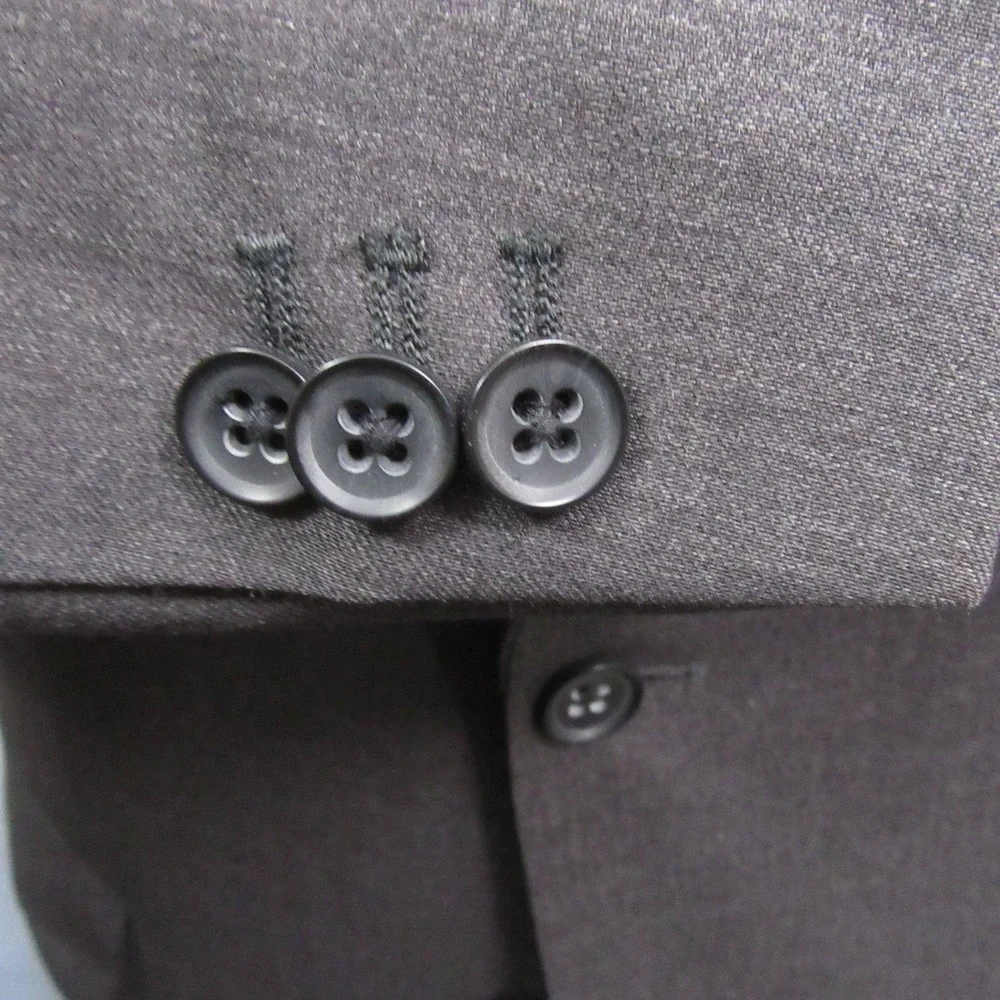 Banana Republic Sport Coat 42R Slim Gray Cerruti Italian Wool Double Vent Modern